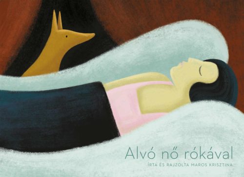 Alvó nő rókával